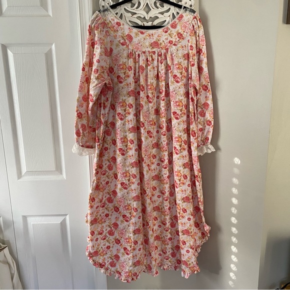 Victoria's Secret Gold Label Vintage Sleep Gown Sz S Cottagecore Coquette 90s - Picture 9 of 11
